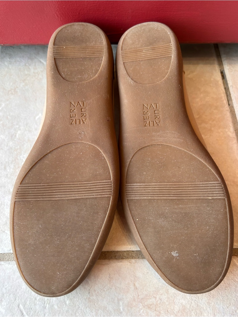 NWOT NATURALIZER “Flexy”s8 nude/Tan Leather Ballet Flats-Slip-On Comfort-MSRP$70 - Picture 9 of 9